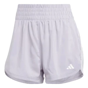 (WMNS) adidas Pacer Training 3-Stripes Woven High-Rise Shorts Asia Sizing 'Grey White' IX1064