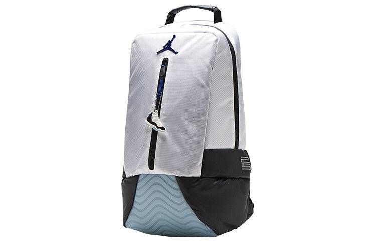 Air Jordan AJ11 Laptop Bag Schoolbag Backpack Basketball Zipper White 9A1971-637 - Image 2