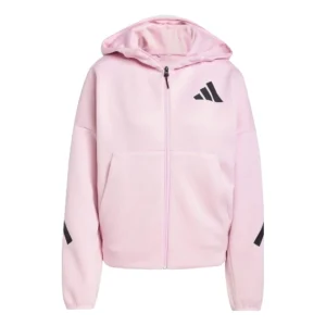 (WMNS) adidas Z.N.E. Full-Zip Hoodie Asia Sizing 'Pink Black' JC5393