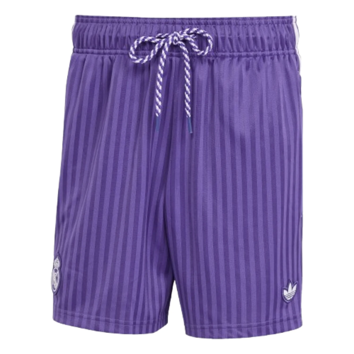 adidas Real Madrid Terrace Icons Shorts Asia Sizing 'Purple' JF2586