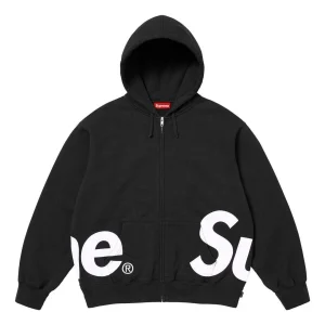 Supreme Big Logo Zip Up Hooded Sweatshirt 'Black' SS25SW46-BLACK