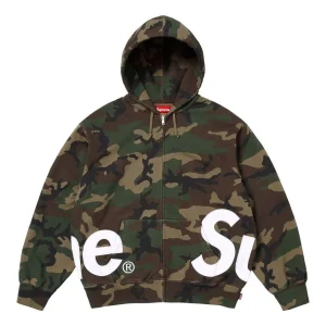 Supreme Big Logo Zip Up Hooded Sweatshirt 'Woodland Camo' SS25SW46-WOODLAND-CAMO