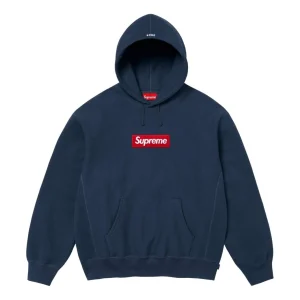 Supreme FW24 Box Logo Hooded Sweatshirt 'Navy' SUP-FW24-275-NAVY