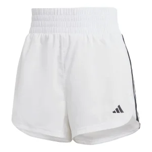 (WMNS) adidas Pacer Training 3-Stripes Woven High-Rise Shorts Asia Sizing 'White Black' IS2171