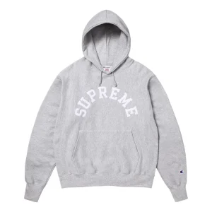 Supreme Champion Hooded Sweatshirt 'Heather Grey' SS25SW57-HEATHER-GREY