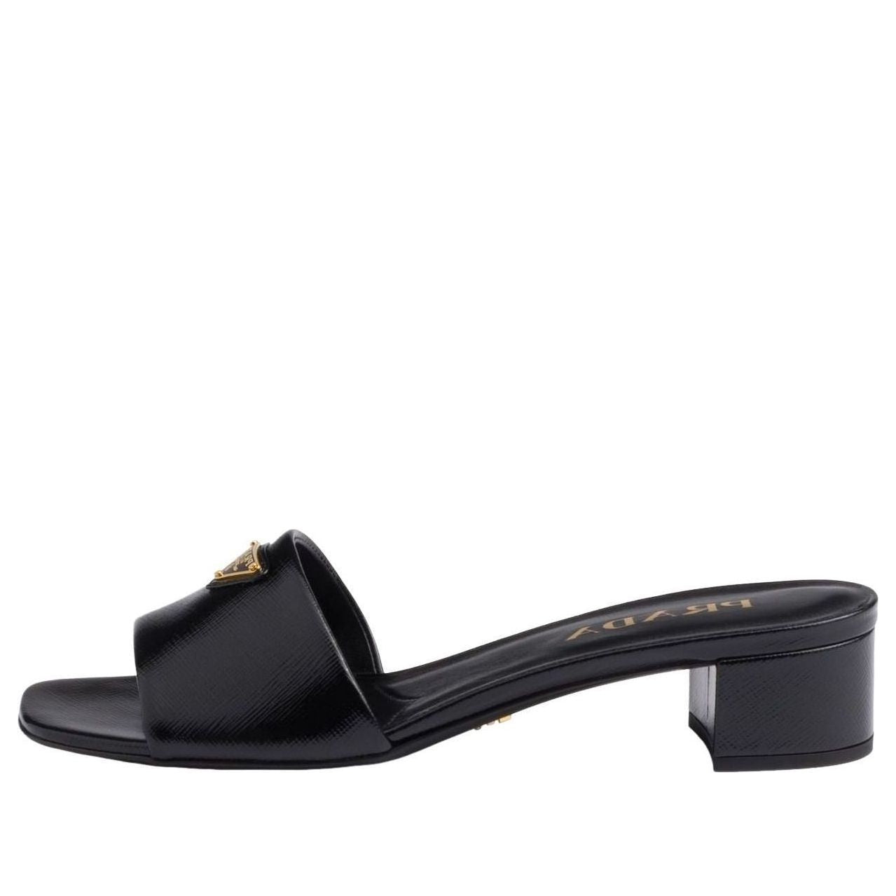 (WMNS) PRADA SS26 Saffiano Patent Leather Sandals 'Black' 1XX730-3A9S-F0002