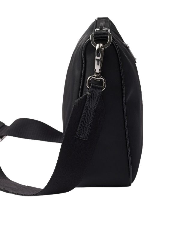 PRADA FW25 Re-Nylon and Saffiano Leather Shoulder Bag 'Black' 2VH113-2DMH-F0002 - Image 4