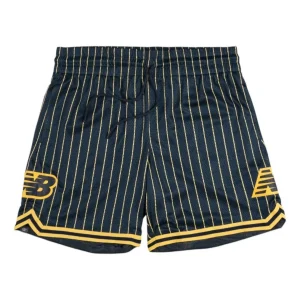 New Balance In Game Mesh Shorts Asia Sizing 'Dark Blue Yellow' MS44588NNY