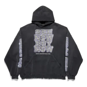 (WMNS) Balenciaga Snbn Hoodie 'Black' 739024TQVE71083