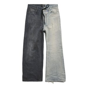 Balenciaga Fifty-fifty Pants 'Dark Grey Light Blue' 793766TQW722632