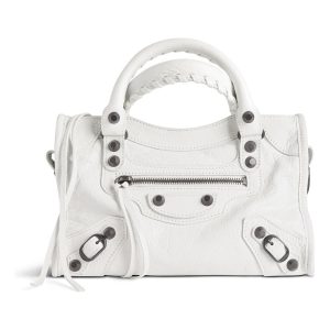 (WMNS) Balenciaga Le City Mini Bag 'Optic White' 8063952ABEK9104