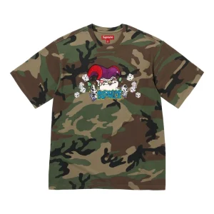 Supreme Aoi Jester Short-Sleeve T-Shirt 'Woodland Camo' SUP-FW25-120-CAM