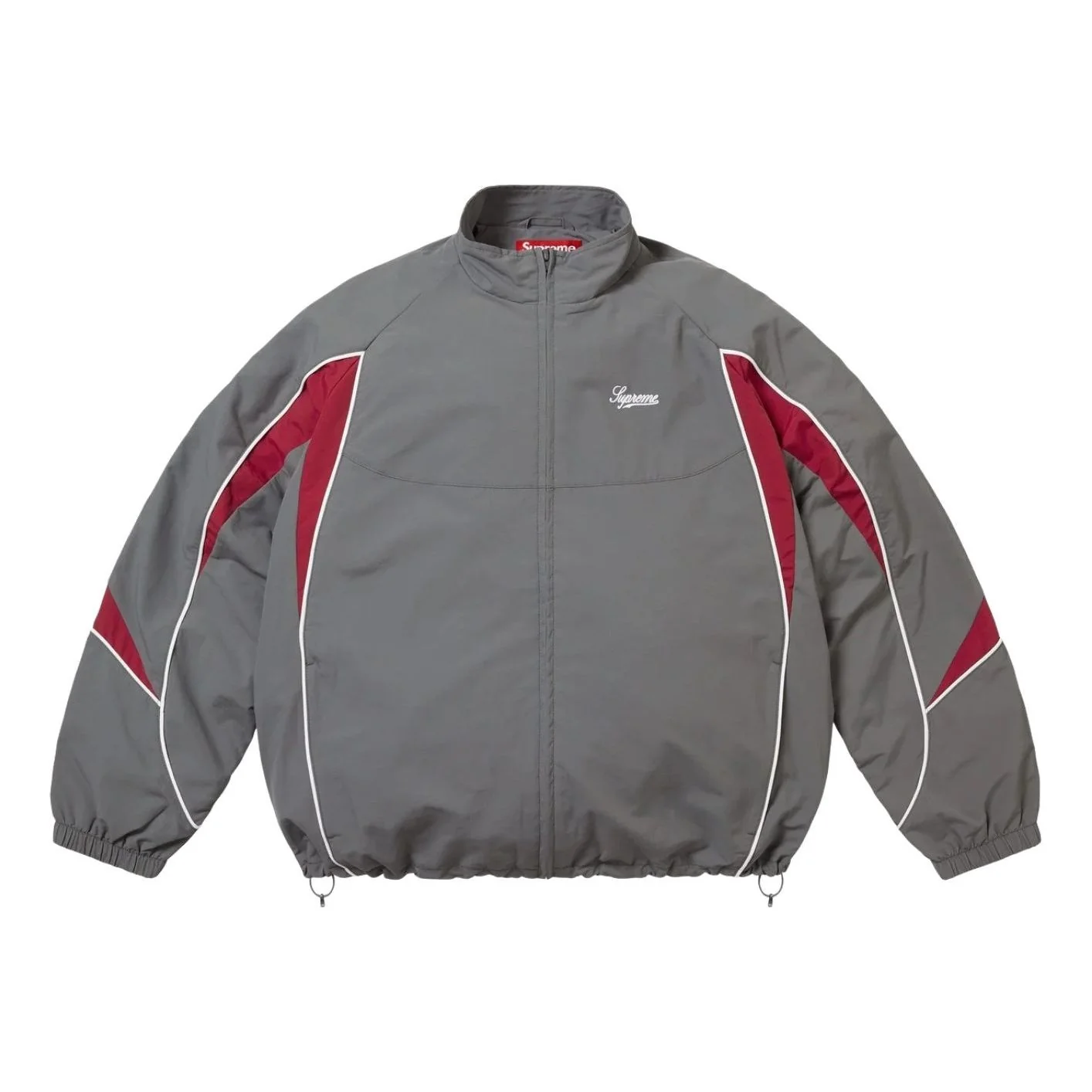Supreme FW25 Contrast Piping Track Jacket 'Grey' SUP-FW25-075-GRY