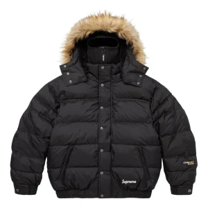 Supreme FW25 Facemask 700-Fill Down Puffer Jacket 'Black' SUP-FW25-073-BLK