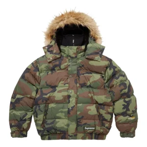 Supreme FW25 Facemask 700-Fill Down Puffer Jacket 'Woodland Camo' SUP-FW25-073-WLD