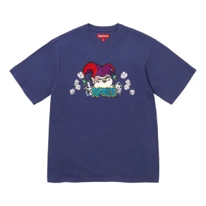 Supreme Aoi Jester Short-Sleeve T-Shirt 'Washed Navy' SUP-FW25-120-NAV