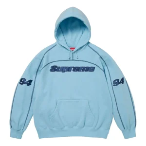 Supreme FW25 Overlock Hooded Sweatshirt 'Light Blue' FW25SW84-LIGHT-BLUE