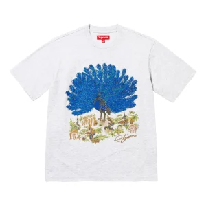 Supreme FW25 Peacock S/S T-Shirt 'Ash Grey' FW25KN96-ASH-GREY