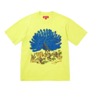 Supreme FW25 Peacock S/S T-Shirt 'Lime' FW25KN96-LIME