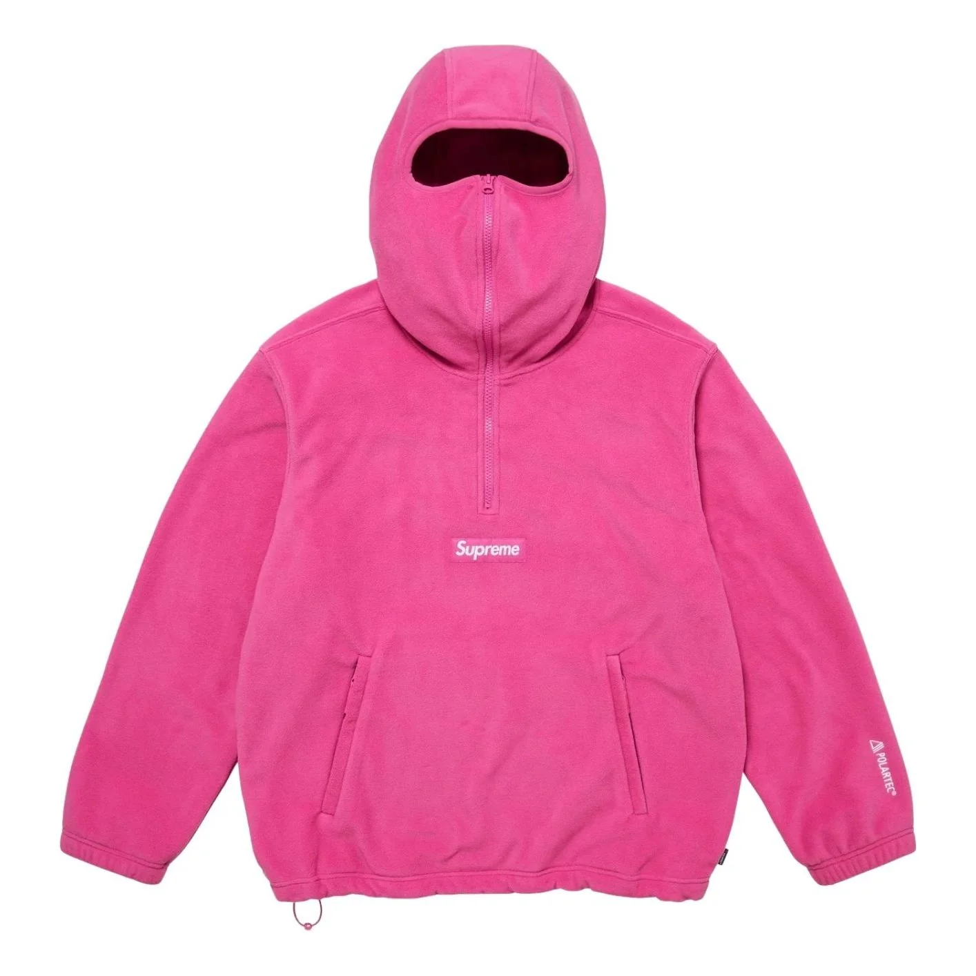 Supreme FW25 Polartec Face Mask Half Zip Hooded Sweatshirt 'Pink' SUP-FW25-064-PINK