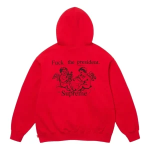Supreme FW25 President Hooded Sweatshirt 'Red' FW25SW80-RED