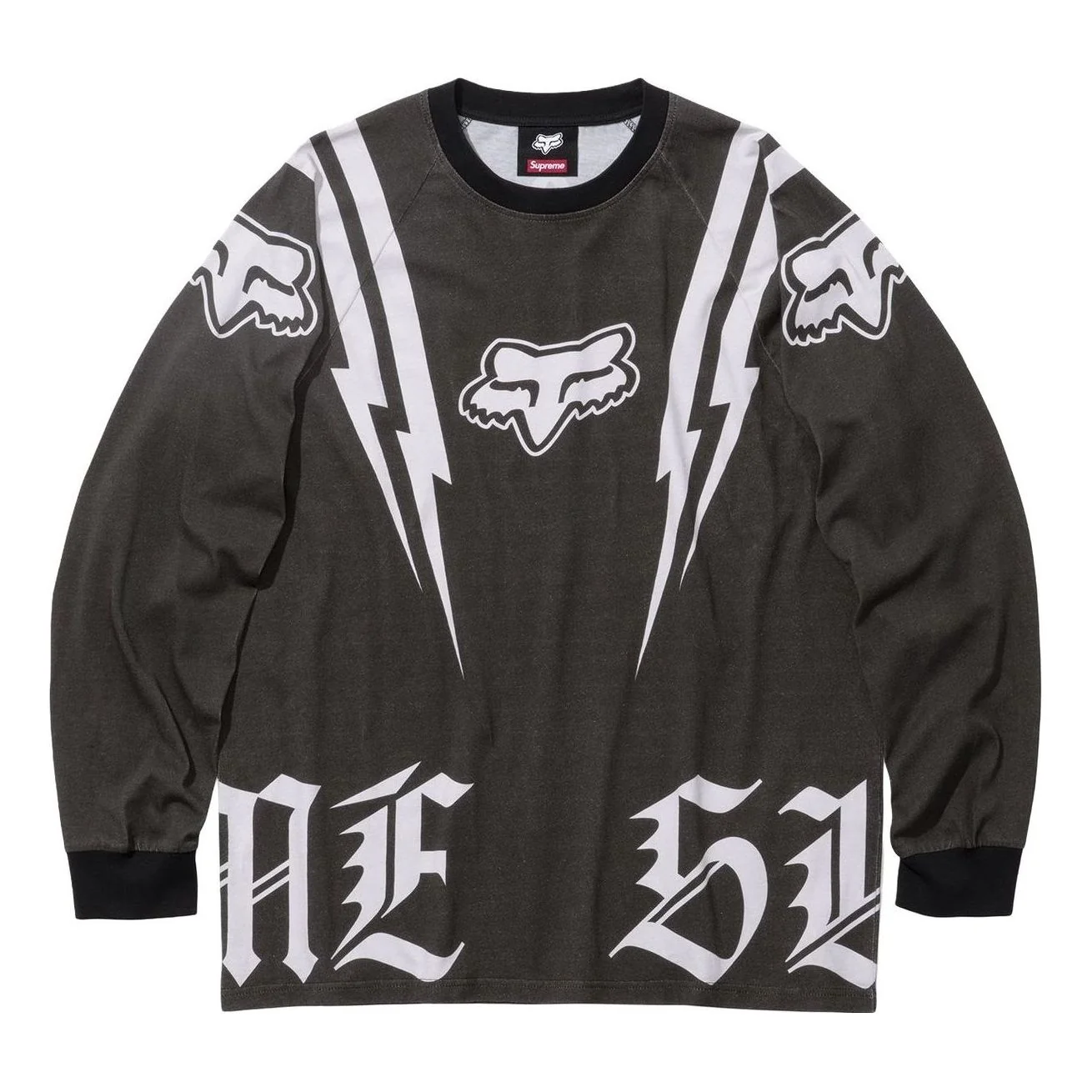 Supreme x Fox Racing Long-Sleeve T-Shirt 'Black' FW25KN57-BLACK