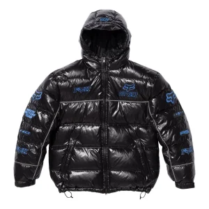 Supreme x Fox Racing Shiny Down Puffer Jacket 'Black' FW25J60-BLACK
