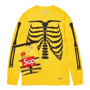 Supreme x Hanes Bones Thermal Crew (1 Pack) 'Yellow' FW25A29-YELLOW