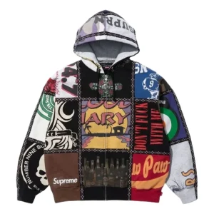 Supreme FW25 x Number (N)ine Patchwork Zip Up Hooded Sweatshirt 'Multicolor' FW25SW65-MULTICOLOR