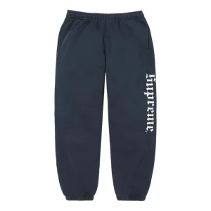 Supreme FW25 Washed Old English Sweatpant 'Navy' SUP-FW25-190-NA