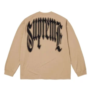 Supreme FW26 Intarsia L/S T-Shirt 'Tan' SUP-FW26-014-TAN