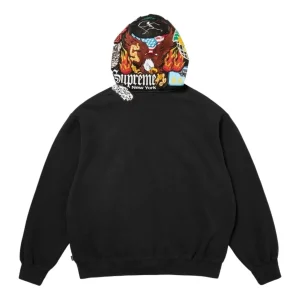 Supreme FW26 Patches Zip Up Hooded Sweatshirt 'Black' SUP-FW26-013-BLK