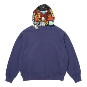 Supreme FW26 Patches Zip Up Hooded Sweatshirt 'Blue' SUP-FW26-013-BLU