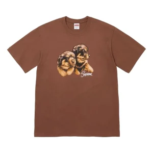 Supreme FW26 Puppies T-Shirt 'Brown' SUP-FW26-003-BRN