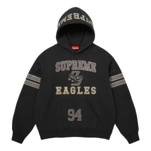 Supreme FW26 Rhinestone Eagle Hooded Sweatshirt 'Black' SUP-FW26-033-BLK