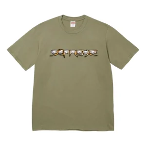 Supreme FW26 Skulls Spellout T-Shirt 'Light Olive' SUP-FW26-004-OLV