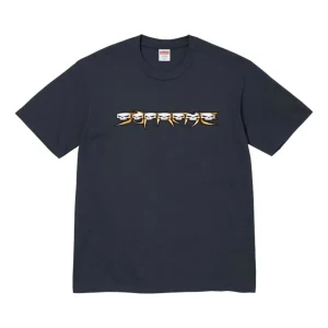 Supreme FW26 Skulls Spellout T-Shirt 'Navy' SUP-FW26-004-NVY
