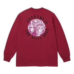 Supreme FW26 You Still Sk L/S T-Shirt 'Cardinal' SUP-FW26-006-CDL