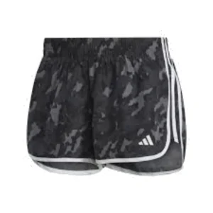(WMNS) adidas Marathon 20 Camo Running Shorts Asia Sizing 'Grey Black White' HM4249