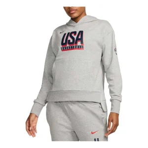 (WMNS) Nike USA Practice Basketball Hoodie 'Dark Grey Heather' FQ0337-063