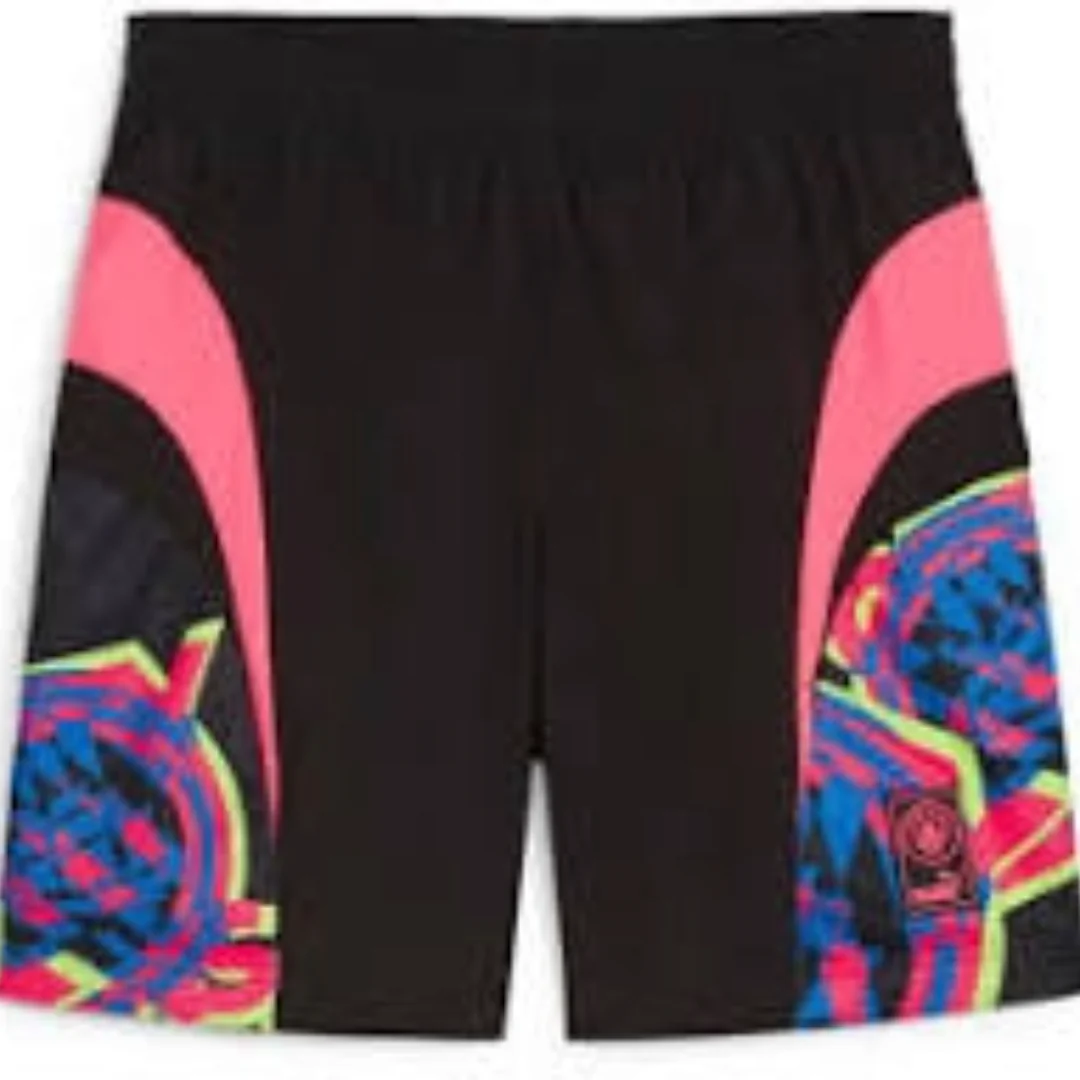 PUMA Manchester City FtblNrgy Woven Short 'Black Multi-Color' 774403-16
