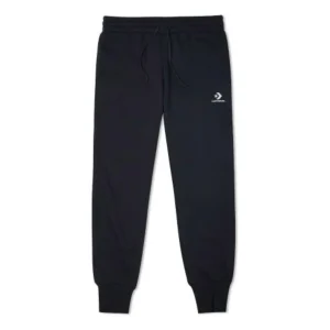 (WMNS) Converse Embroidered Star Chevron Pants Asia Sizing 'Black' 10020873-A01