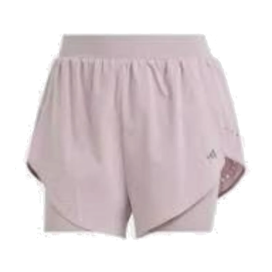 (WMNS) adidas Designed For Training Heat.Rdy Hiit 2-In-1 Shorts Asia Sizing 'Purple' IU1140