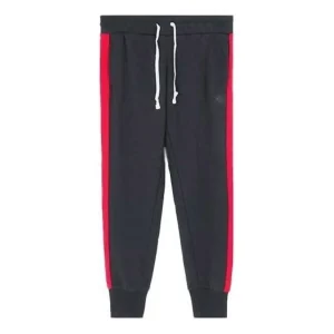 (WMNS) Converse Casual Pants Asia Sizing 'Black Red' 10018007-A01