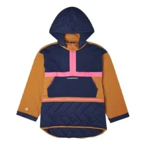 (WMNS) Converse Convertible Hoodie Dress Asia Sizing 'Navy Tan' 10021659-A02