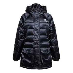 (WMNS) Converse Iridescent Sideline Down Fill Jacket Asia Sizing 'Black' 10006987-A02
