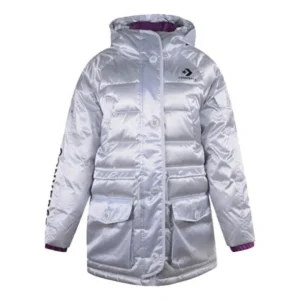 (WMNS) Converse Iridescent Sideline Down Jacket Asia Sizing 'Silver' 10006987-A01