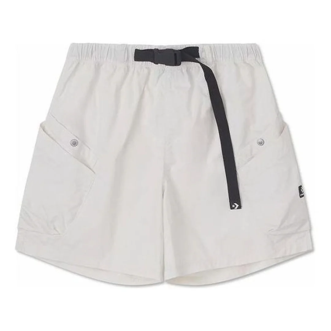 (WMNS) Converse Woven Utility Shorts Asia Sizing 'Grey' 10026395-A01