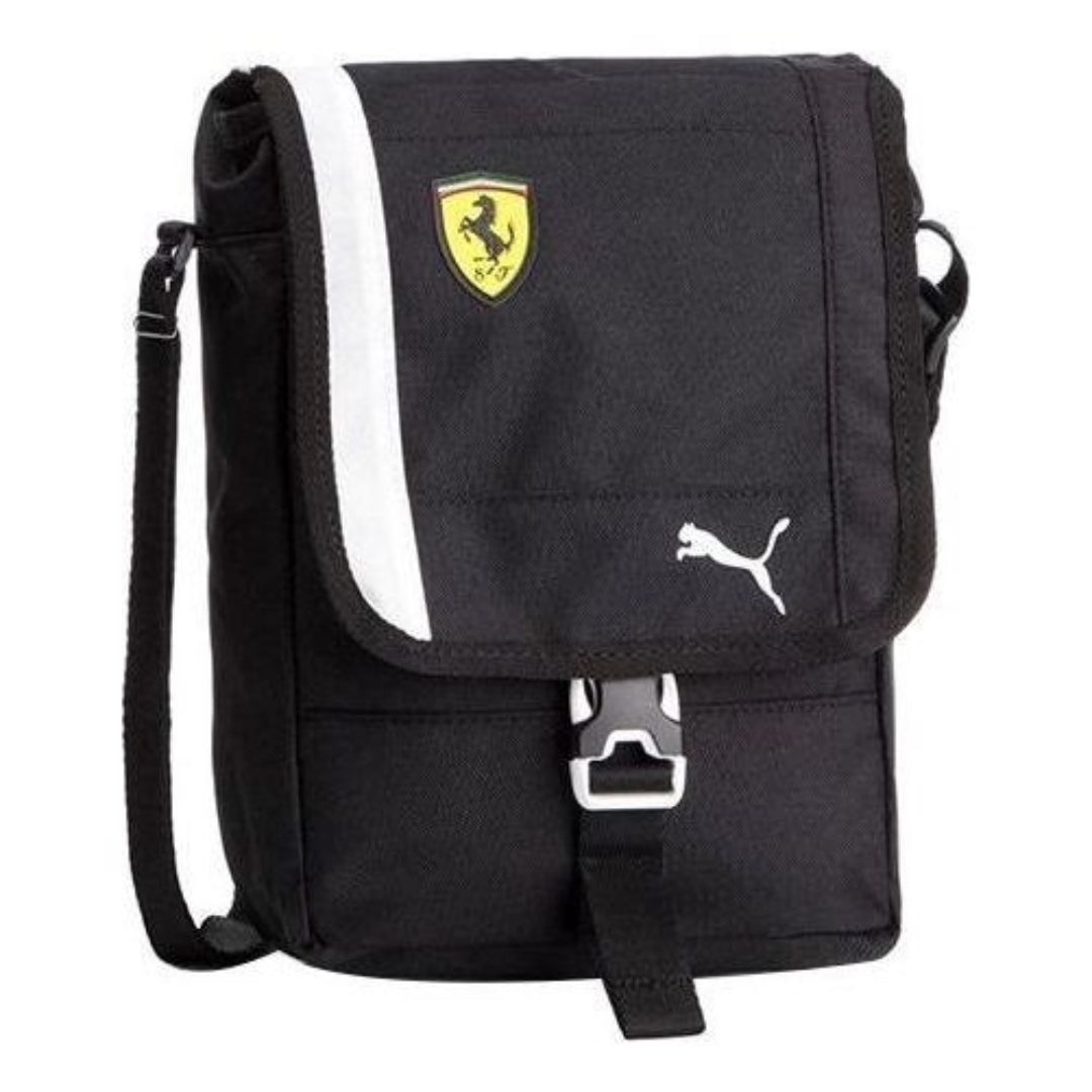 PUMA Ferrari Fanwear Portable Bag 'Black White' 075776-02