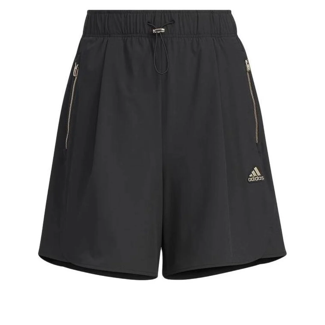 (WMNS) adidas Modern Tech Shorts Asia Sizing 'Black Yellow' JI9801